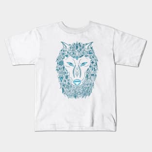 Blue Wolf Kids T-Shirt